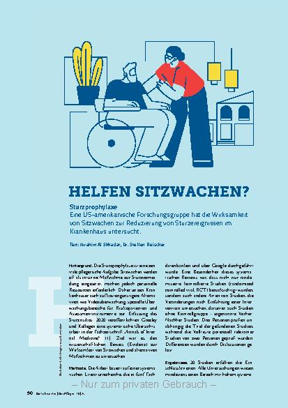 Vorschauseite 1: Helfen Sitzwachen?