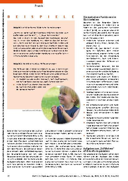Vorschauseite 3: Die exekutiven Funktionen im Blick: Stiftgebrauch bei Vorund Grundschulkindern