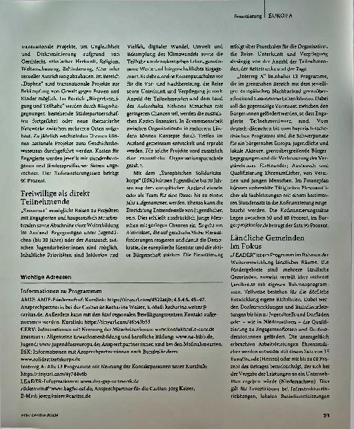 Vorschauseite 3: Europa ermöglicht Engagement
