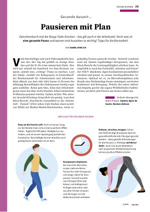 Vorschauseite 1: Pausieren mit Plan