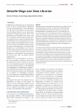 Vorschauseite 1: Aktuelle Wege zum Data Librarian