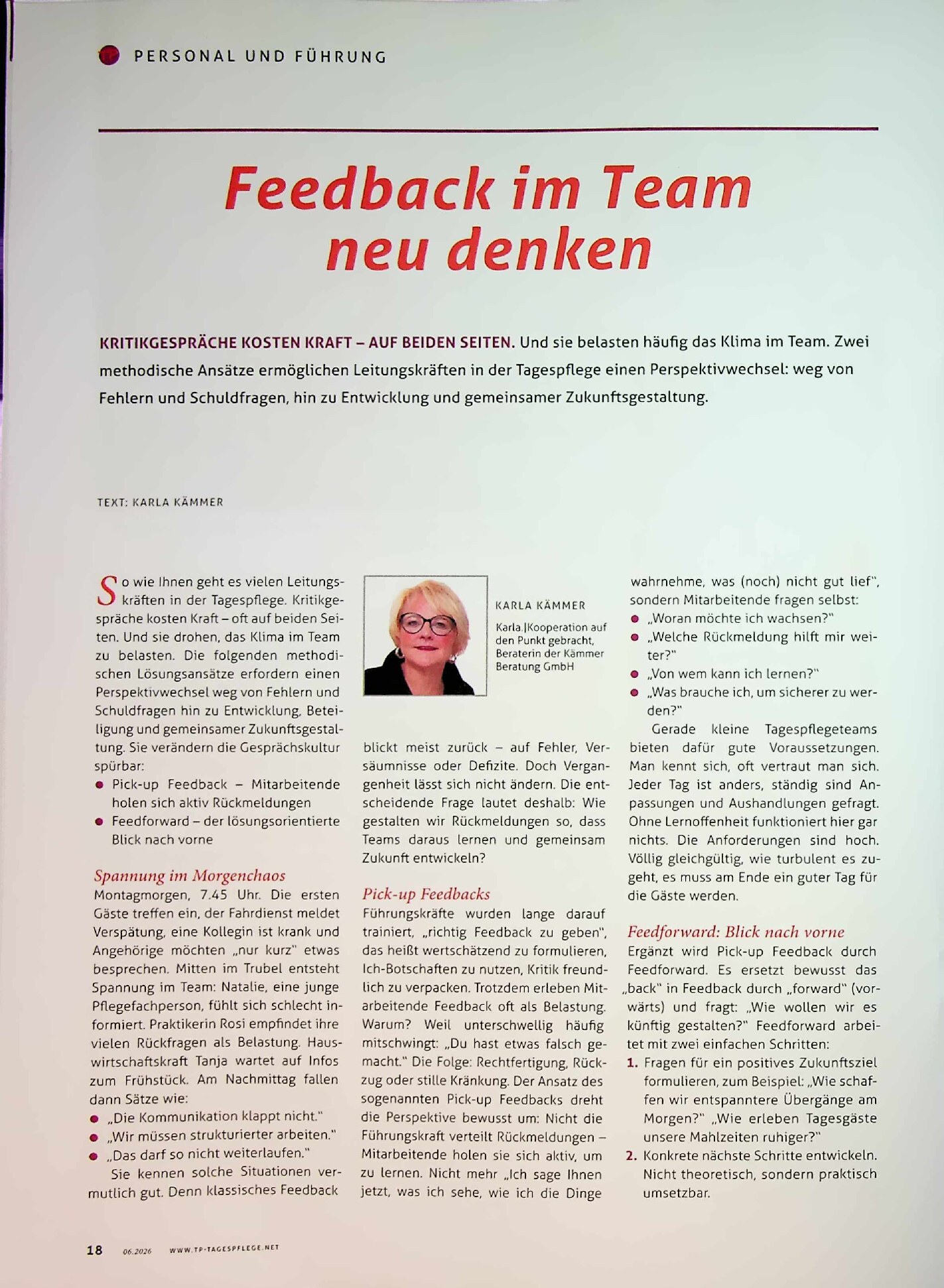 Vorschauseite 1: Feedback im Team neu denken