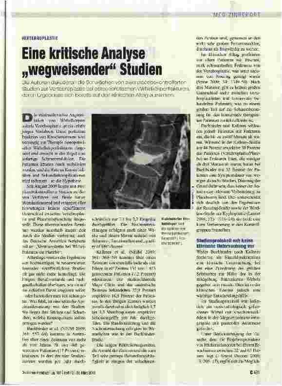 Vorschauseite 1: Eine kritische Analyse „wegweisender Studien