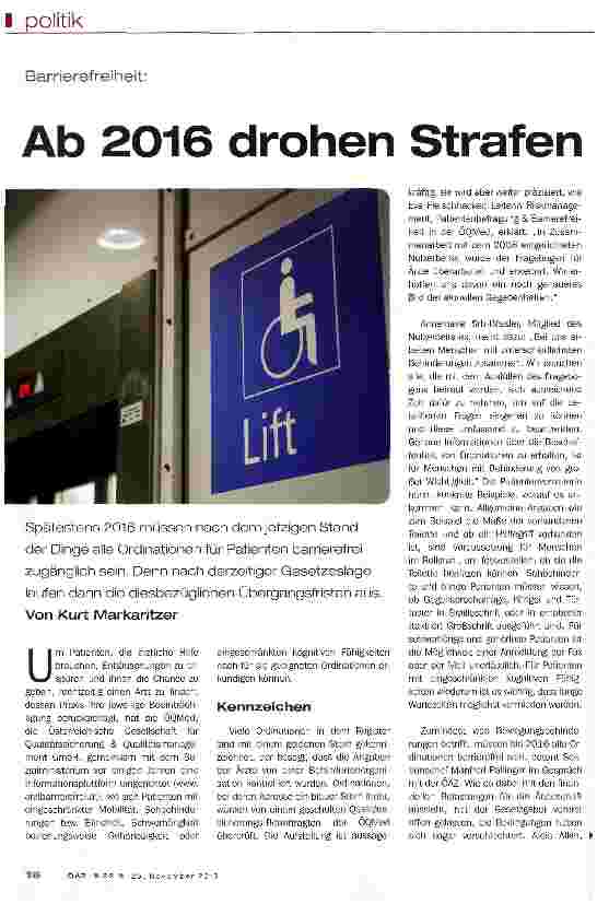 Vorschauseite 1: Ab 2016 drohen Strafen
