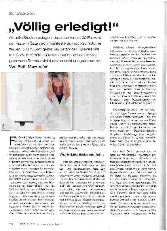 Vorschauseite 1: „Völlig erledigt!