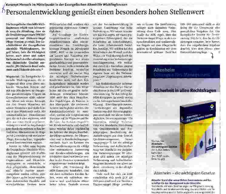Vorschauseite 1: Personalentwicklung genießt einen besonders hohen Stellenwert