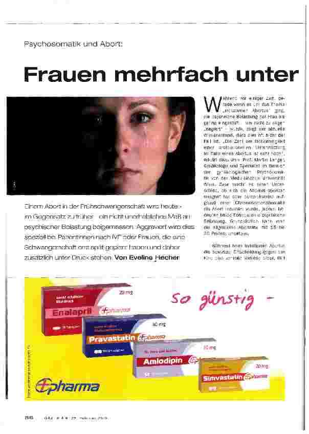 Vorschauseite 1: Frauen mehrfach unter Druck