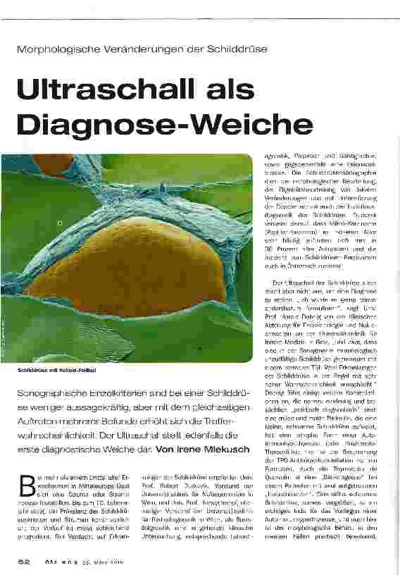 Vorschauseite 1: Ultraschall als Diagnose-Weiche