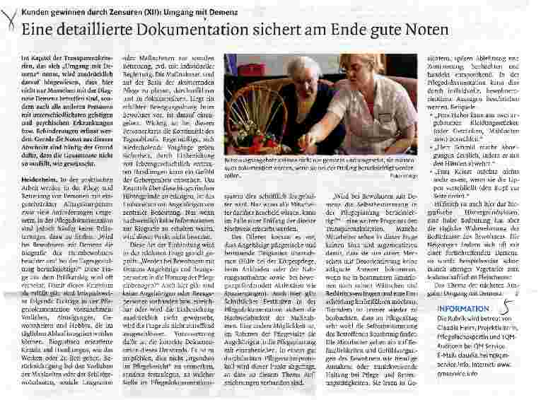 Vorschauseite 1: Eine detaillierte Dokumentation sichert am Ende gute Noten