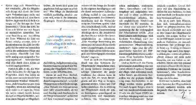 Vorschauseite 2: Kein Mann für die Pflege?