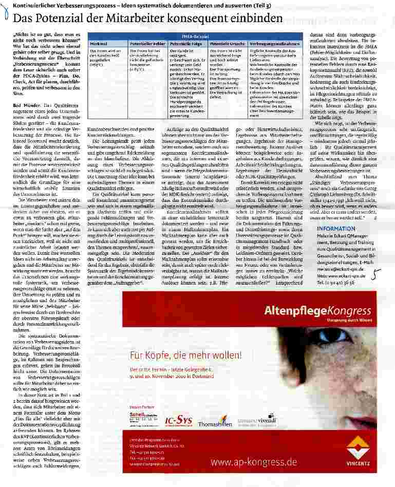 Vorschauseite 1: Kontinuierlicher Verbesserungsprozess - Ideen systematisch dokumentieren und auswerten (Teil 3) Das Potenzial der Mitarbeiter konsequent einbinden