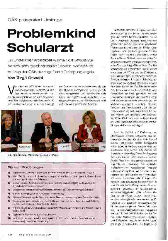 Vorschauseite 1: Problemkind Schularzt