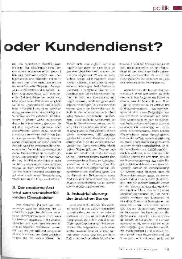 Vorschauseite 2: Dienst am Menschen oder Kundendienst?