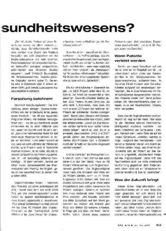 Vorschauseite 2: Rettungsanker des Gesundheitswesens?