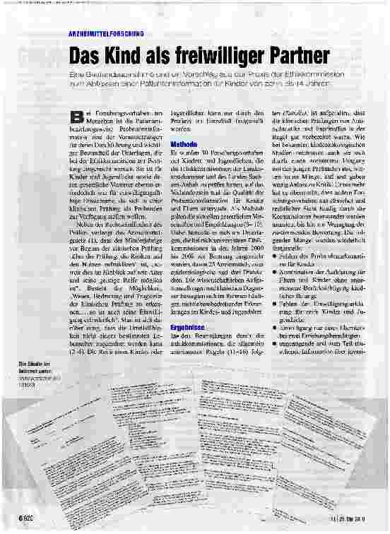 Vorschauseite 1: Das Kind als freiwilliger Partner