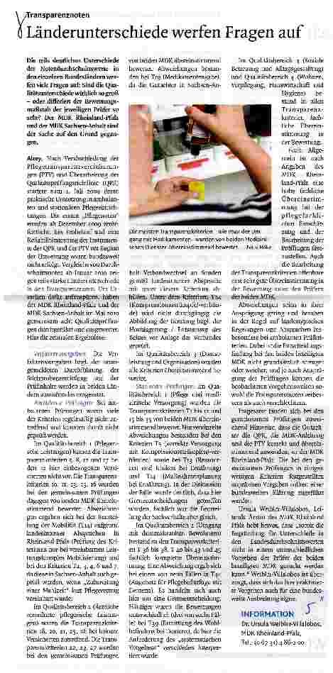 Vorschauseite 1: Länderunterschiede werfen Fragen auf