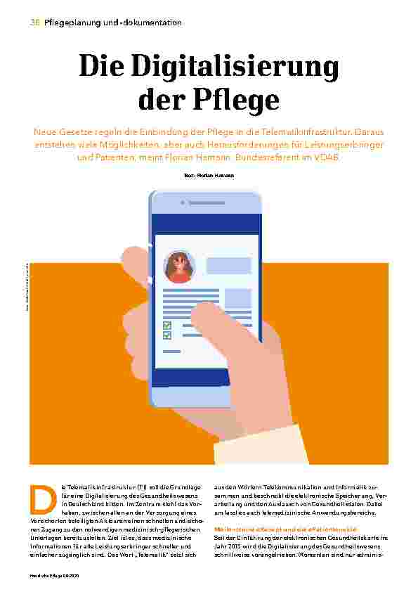 Vorschauseite 1: Die Digitalisierung der Pflege