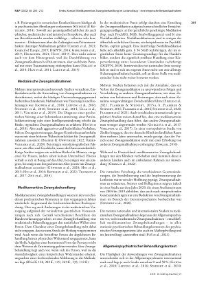 Vorschauseite 2: Medikamentöse Zwangsbehandlungen im Justizvollzug – eine empirische Bestandsaufnahme