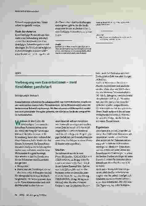Vorschauseite 2: Drei oder fünf Tage Pivmecillinam?