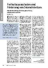 Vorschauseite 1: Freihaltepauschalen und Förderung von Intensivbetten