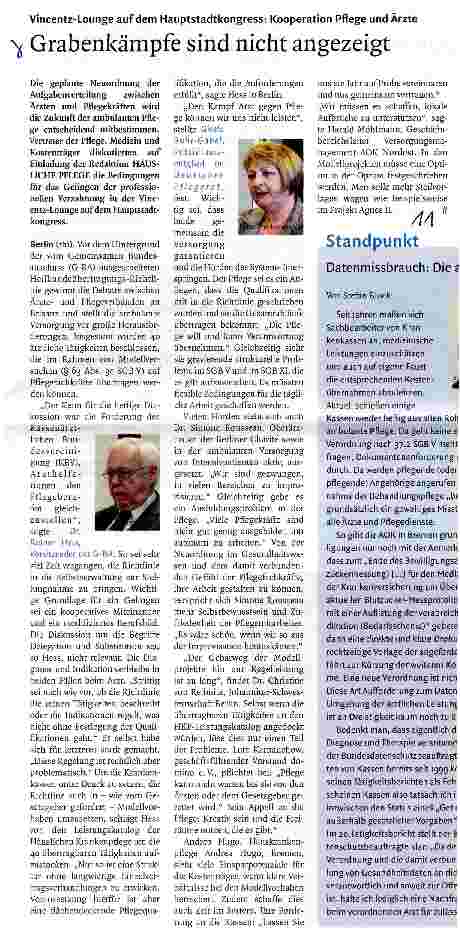 Vorschauseite 1: Grabenkämpfe sind nicht angezeigt