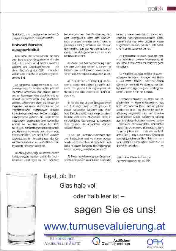 Vorschauseite 2: Spital muss Spital bleiben!