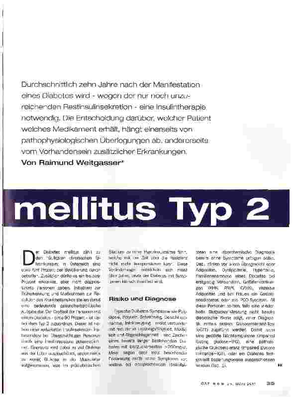 Vorschauseite 2: Diabetes mellitus Typ 2