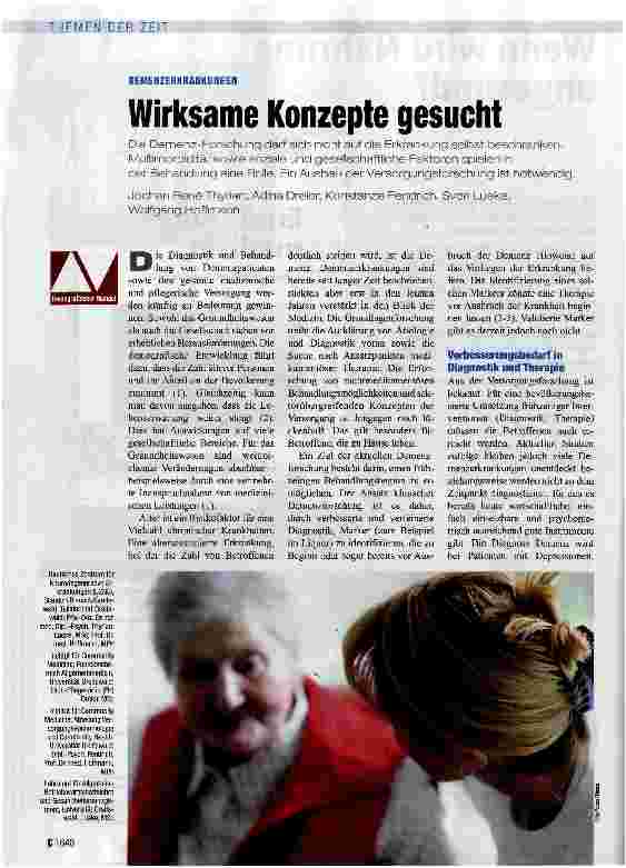 Vorschauseite 1: Wirksame Konzepte gesucht