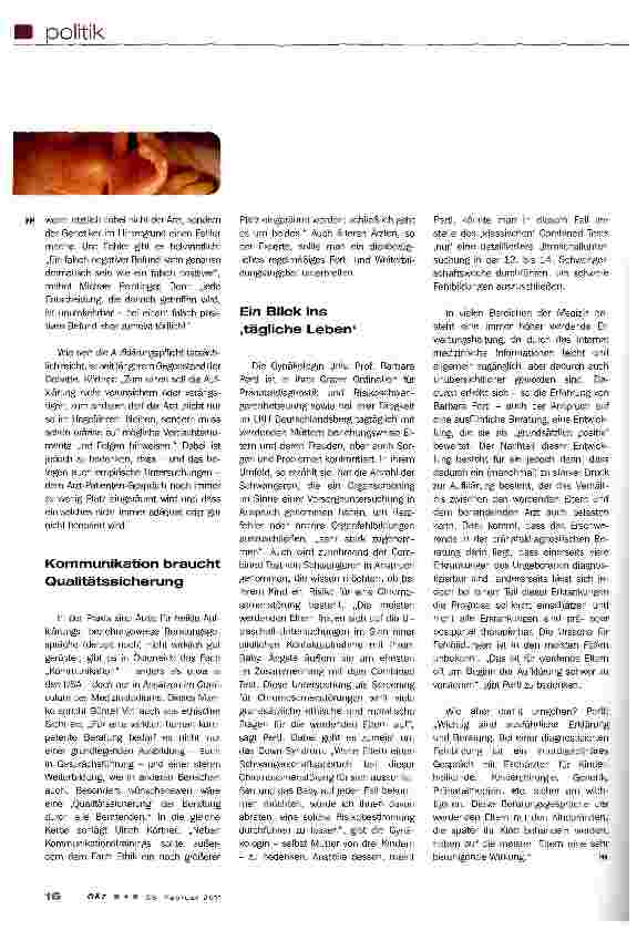 Vorschauseite 3: Ethik und Pränataldiagnostik:Eine Frage der Menschenwürde