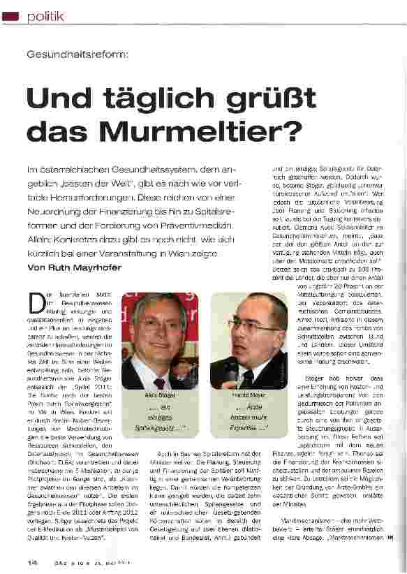 Vorschauseite 1: Und täglich grüßt das Murmeltier?
