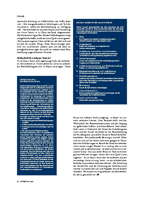 Vorschauseite 3: "Wir müssen uns stetig verbessern"