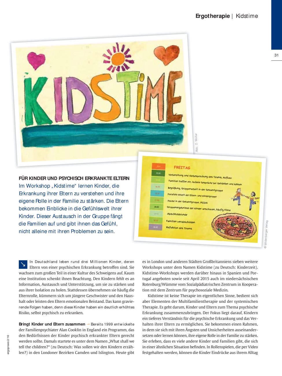 Vorschauseite 1: Kidstime ? Für Kinder und psychisch erkrankte Eltern