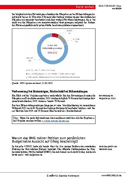 Vorschauseite 3: Beraterbrief Pflege Heft 9-2025