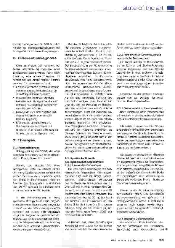 Vorschauseite 5: Ischämischer Schlaganfall