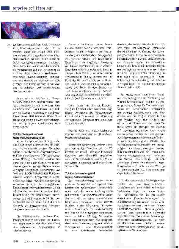 Vorschauseite 6: Ischämischer Schlaganfall