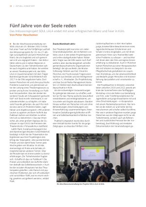 Vorschauseite 1: Fünf Jahre von der Seele reden