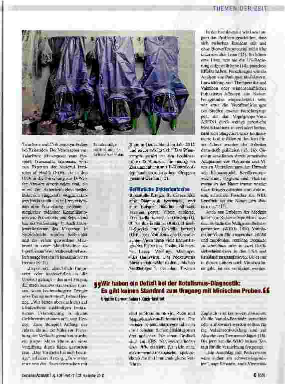 Vorschauseite 3: Auf der Spur hochpathogener Erreger