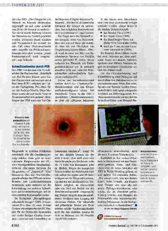 Vorschauseite 4: Auf der Spur hochpathogener Erreger