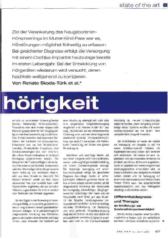Vorschauseite 2: Schwerhörigkeit