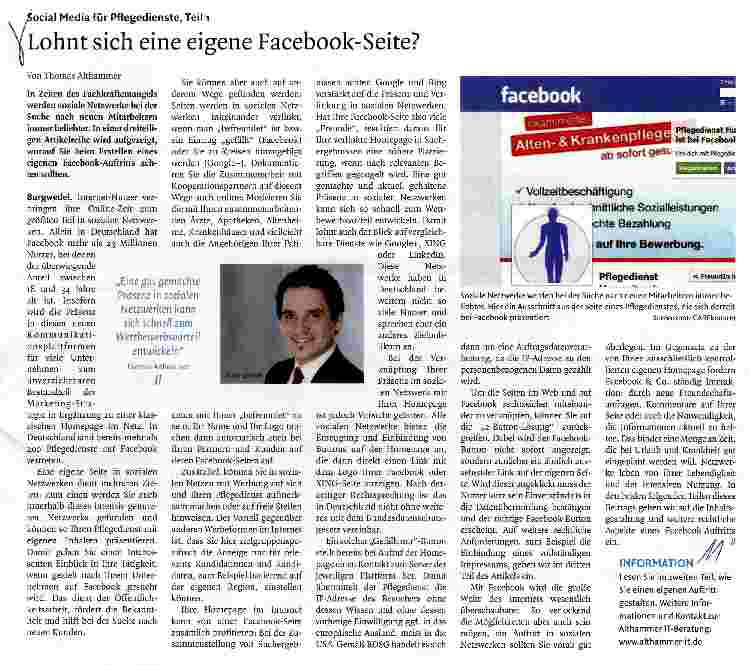 Vorschauseite 1: Lohnt sich eine eigene Facebook-Seite?