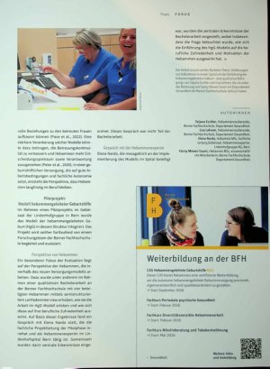 Vorschauseite 2: Berufliche Zufriedenheit in der hebammengeleiteten Geburtshilfe
