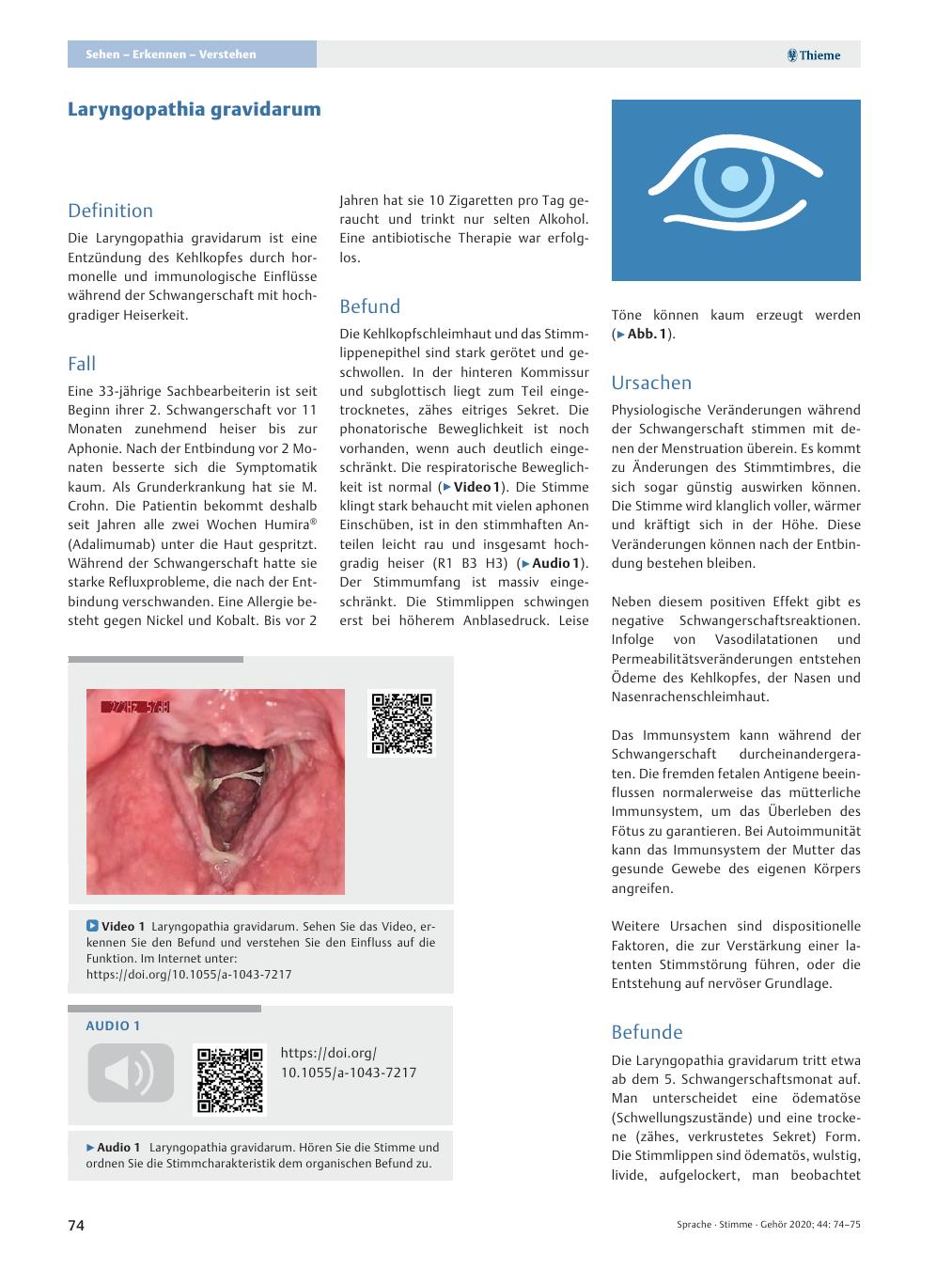 Vorschauseite 1: Laryngopathia gravidarum