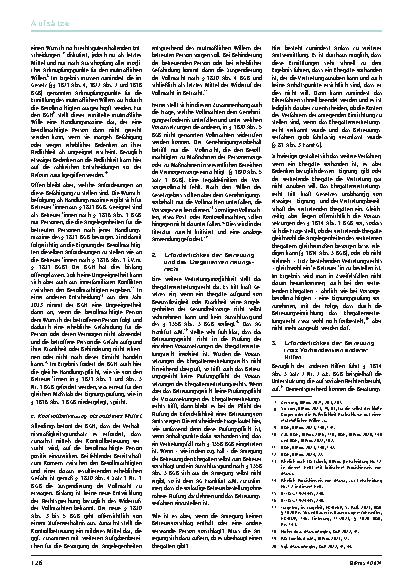 Vorschauseite 2: Anderthalb Jahre Betreuungsrechtsreform – Erste Entwicklungen in der Rechtsprechung