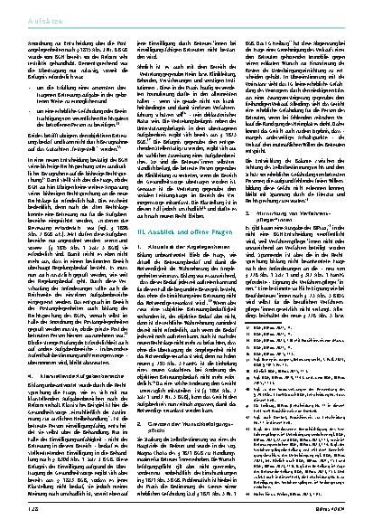 Vorschauseite 4: Anderthalb Jahre Betreuungsrechtsreform – Erste Entwicklungen in der Rechtsprechung