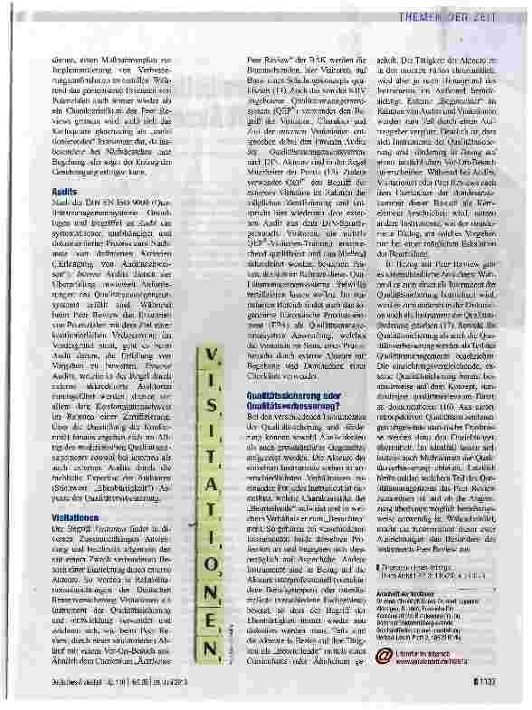 Vorschauseite 4: Instrumente der kollegialen Qualitätsförderung