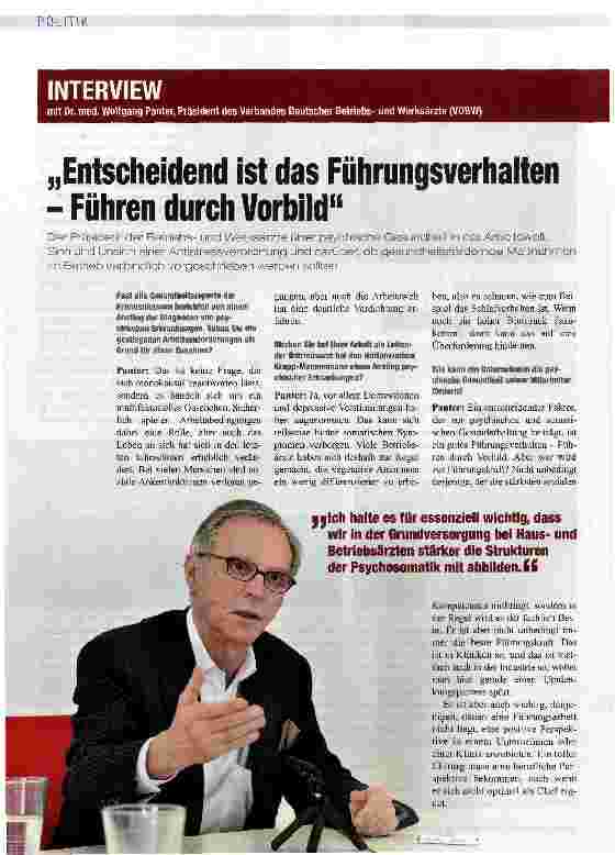 Vorschauseite 1: „Entscheidend ist das Führungsverhalten - Führen durch Vorbild