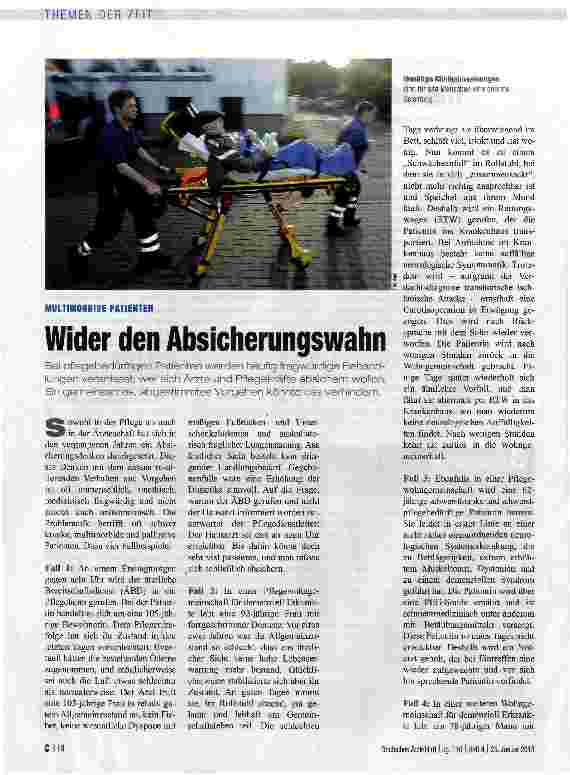 Vorschauseite 1: Wider den Absicherungswahn
