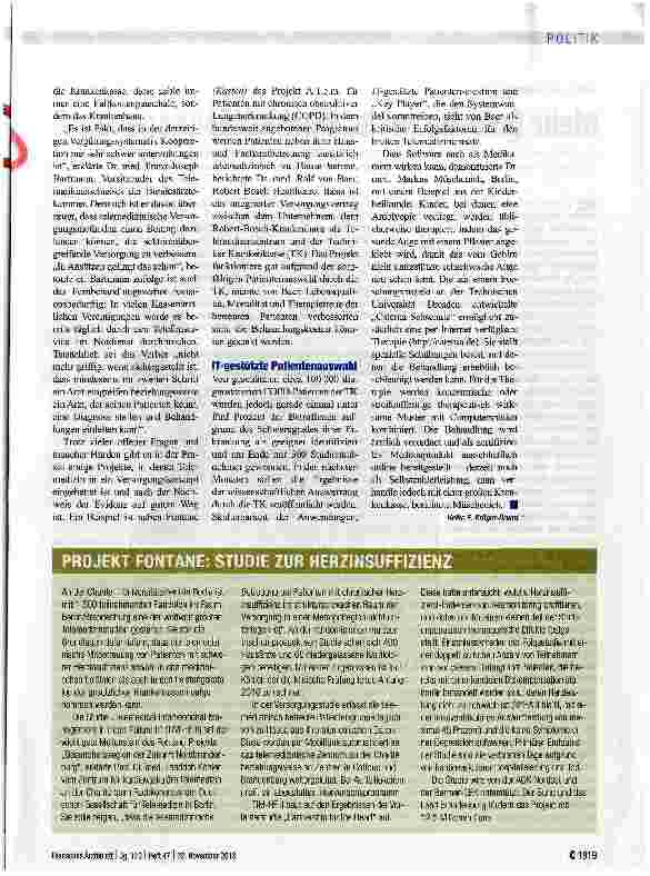 Vorschauseite 2: Auf dem Weg zu mehr Evidenz