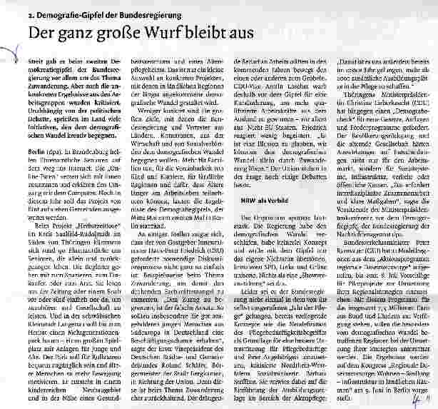 Vorschauseite 1: Der ganz große Wurf bleibt aus