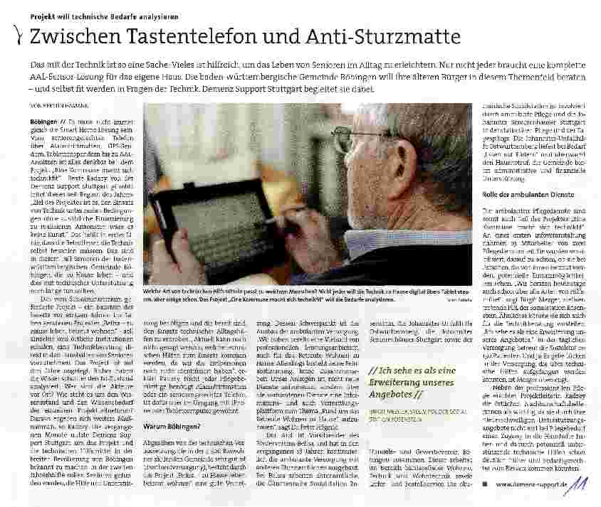 Vorschauseite 1: Zwischen Tastentelefon und Anti-Sturzmatte